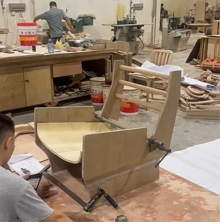 Frame construction — bespoke furniture production at J&G Maison